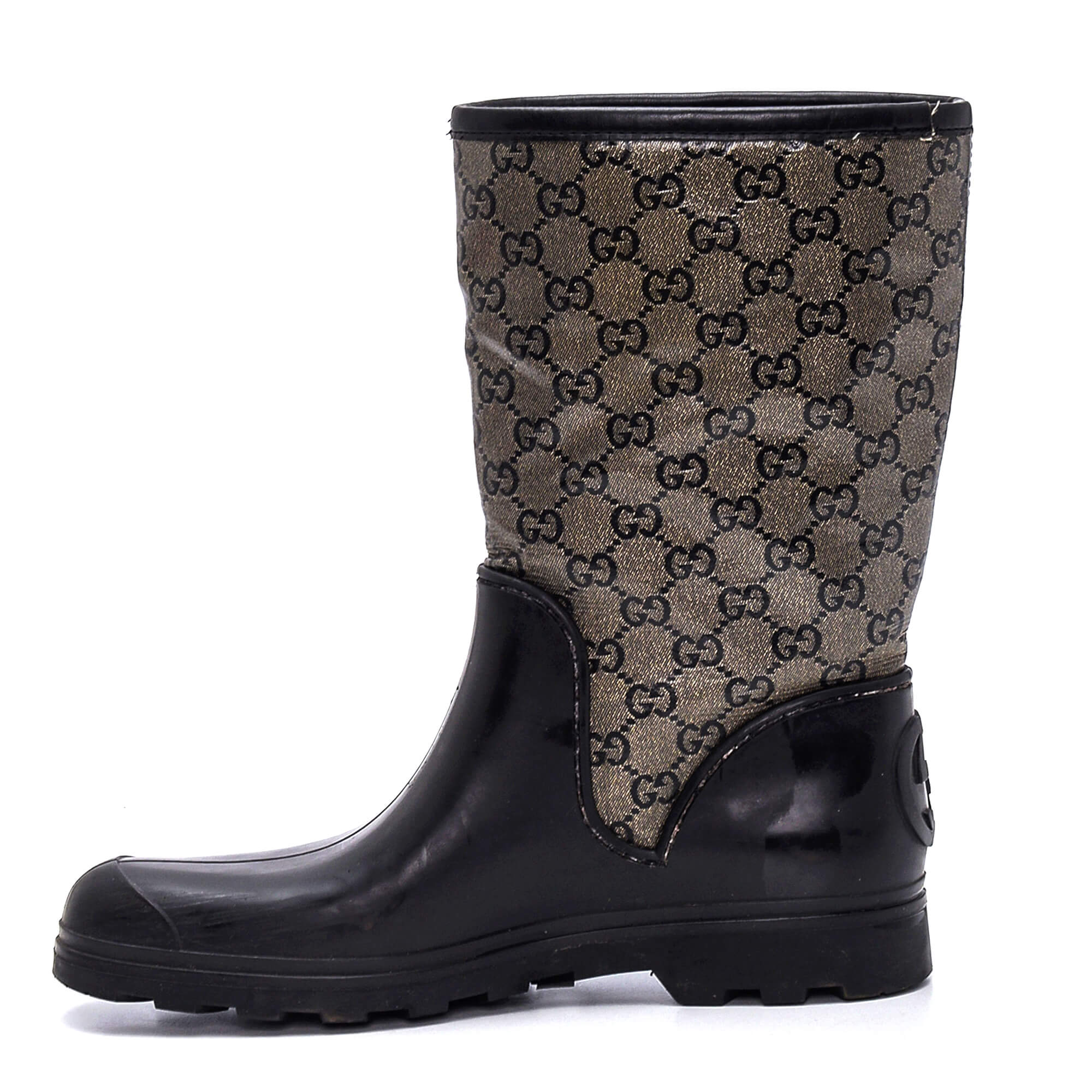 Gucci - GG Supreme Rubber Rain Boots